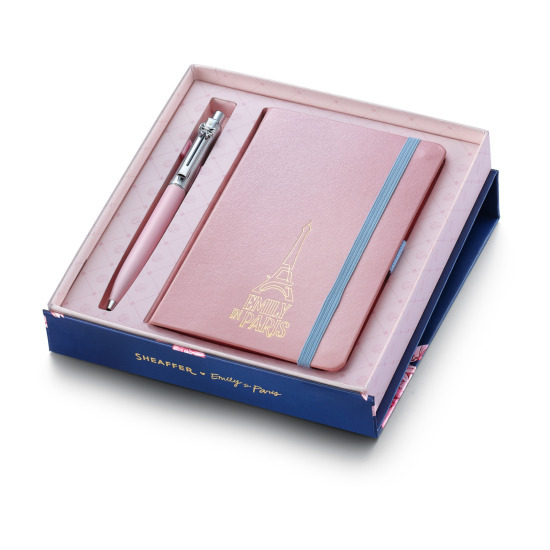 Zestaw upominkowy Długopis Sheaffer Sentinel Emily in Paris Różowy Matowy  CT z małym notesem